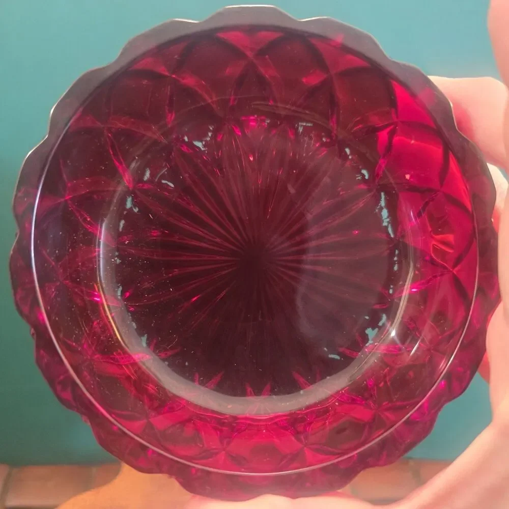 Blood Drop Ruby Red Crystal Covered Candy Dish Hersheys Kiss 5